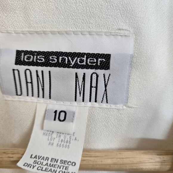 Lois Snyder Dani Max Womens Vtg 80s Old Money Avante Garde Gold Button Blazer 10 - Picture 8 of 11
